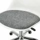 Кресло стул  "Eames MG-310 CH", хром, пластик белый, ткань серая, 532924. Фото товара с разных ракурсов.