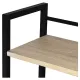 Стол на металлокаркасе BRABIX LOFT CD-005,1200х520х1200 мм, 3 полки, цвет дуб натуральный, 641223. Фото товара с разных ракурсов.