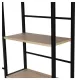 Стол на металлокаркасе BRABIX LOFT CD-005,1200х520х1200 мм, 3 полки, цвет дуб натуральный, 641223. Фото товара с разных ракурсов.
