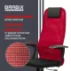 Кресло руководителя PREMIUM Ultimate EX-801 хром, плотная двойная сетка Х2, черное/красное. Фото товара с разных ракурсов.
