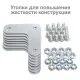 Стеллаж металлический  "MS KD-195/60-5", 1950х1000х600 мм, 5 полок, сборная стойка, 291121, S240BR246502. Фото товара с разных ракурсов.