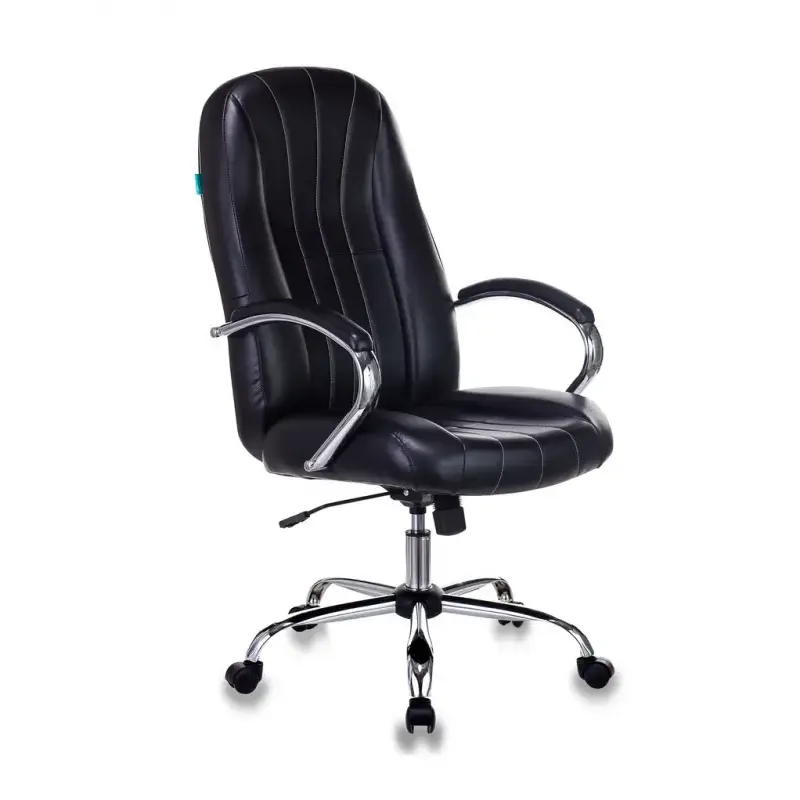 Кресло руководителя Бюрократ T-898SL/BLACK черный искусственная кожа крестовина хром главное фото
