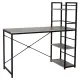 Стол на металлокаркасе BRABIX LOFT CD-005, 1200х520х1200 мм, 3 полки, цвет дуб антик, 641222. Фото товара с разных ракурсов.