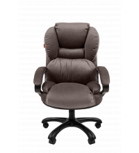 Кресло руководителя Chairman Home 434 Россия ткань Т-55 серый (черный пластик)